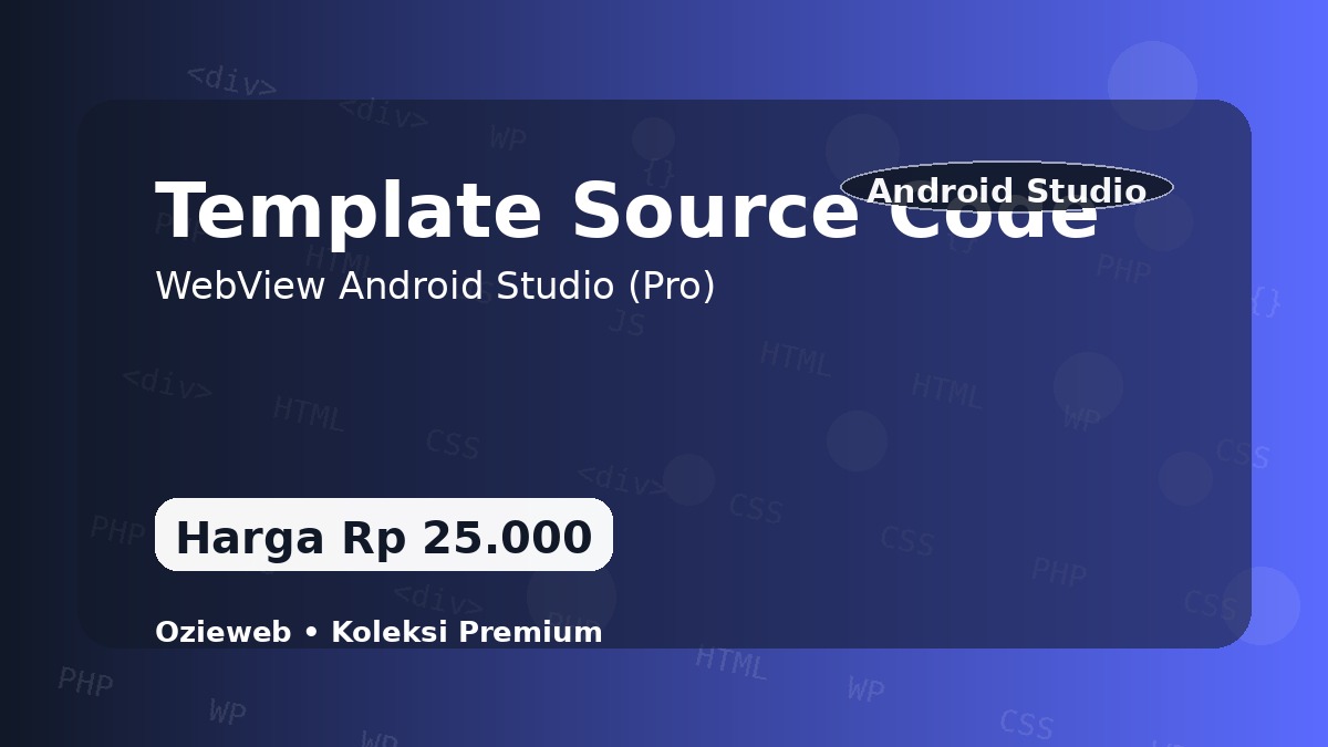 Template sourcode webview android studio profesional